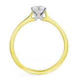The Blossom 18ct Yellow Gold 0.40ct Round Brilliant Cut Diamond Solitaire Engagement Ring