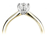 The Sunflower 18ct Yellow Gold 0.50ct Round Brilliant Cut Diamond Solitaire Engagement Ring