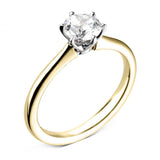 The Cherry Blossom 18ct Yellow Gold 0.70ct Round Brilliant Cut Diamond Solitaire Engagement Ring