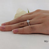 The Skye Classic 18ct Rose Gold 0.50ct Round Brilliant Cut Diamond Solitaire Engagement Ring With 0.26ct Diamond Set Shoulders