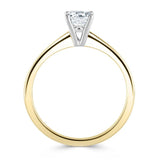 The Aster 18ct Yellow Gold Round Brilliant Cut Diamond Solitaire Engagement Ring