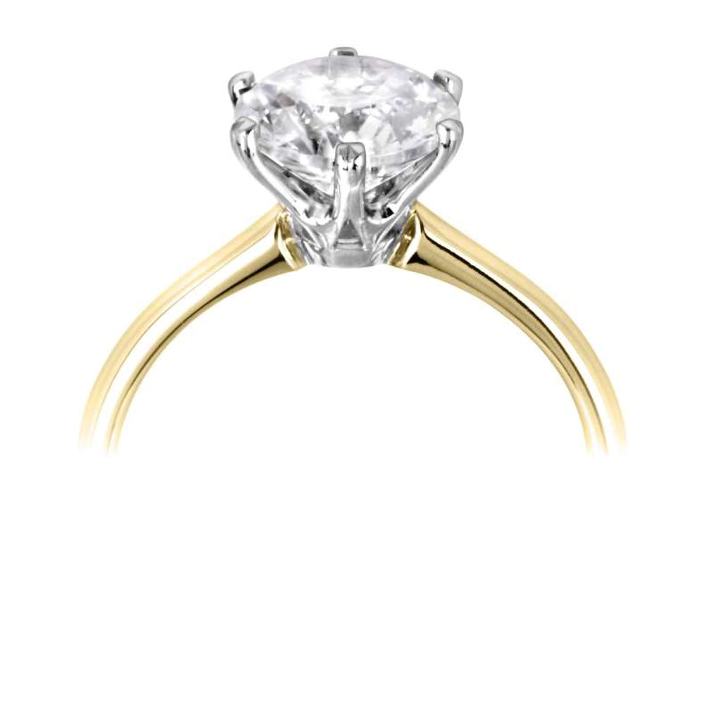 The Daffodil 18ct Yellow Gold 1.00ct Round Brilliant Cut Diamond Solitaire Engagement Ring