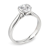 The Dahlia Platinum 0.60ct Round Brilliant Cut Diamond Solitaire Engagement Ring