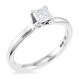 The Nigella Platinum Princess Cut Diamond Solitaire Engagement Ring