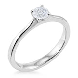 The Rudbeckia Platinum Round Brilliant Cut Diamond Solitaire Engagement Ring