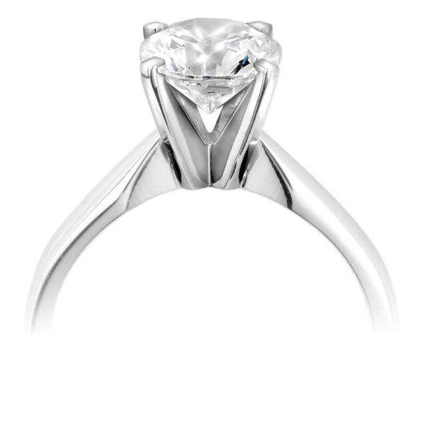 The Hyacinth Platinum 0.50ct Round Brilliant Cut Diamond Solitaire Engagement Ring