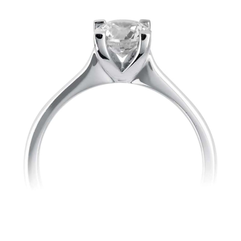 The Angelica Platinum Round Brilliant Cut Diamond Solitaire Engagement Ring