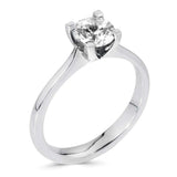 The Angelica Platinum Round Brilliant Cut Diamond Solitaire Engagement Ring