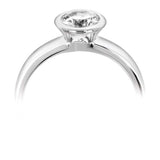 The Flora Platinum 0.90ct Round Brilliant Cut Diamond Solitaire Engagement Ring