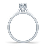 Platinum 0.40ct Round Brilliant Cut Diamond Solitaire Engagement Ring
