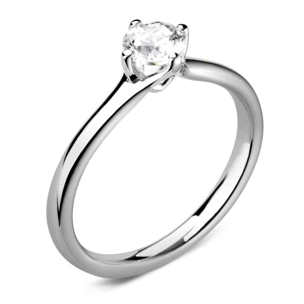 The Primrose Platinum 0.40ct Round Brilliant Cut Diamond Solitaire Engagement Ring