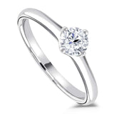 The Primrose Platinum 0.40ct Round Brilliant Cut Diamond Solitaire Engagement Ring