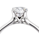 The Felicia Platinum 0.25ct Round Brilliant Cut Diamond Solitaire Engagement Ring