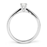 The Honeysuckle Platinum 0.31ct Round Brilliant Cut Diamond Solitaire Engagement Ring