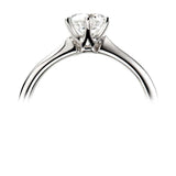 The Cherry Blossom Platinum 0.50ct Round Brilliant Cut Diamond Solitaire Engagement Ring
