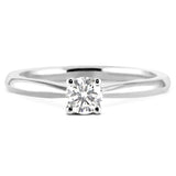 The Honeysuckle Platinum 0.40ct Round Brilliant Cut Diamond Solitaire Engagement Ring