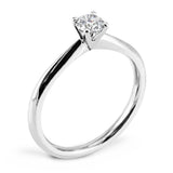 The Honeysuckle Platinum 0.40ct Round Brilliant Cut Diamond Solitaire Engagement Ring