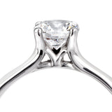 The Felicia Platinum 0.42ct Round Brilliant Cut Diamond Solitaire Engagement Ring