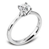 The Azalea Platinum 0.41ct Round Brilliant Cut Diamond Solitaire Engagement Ring
