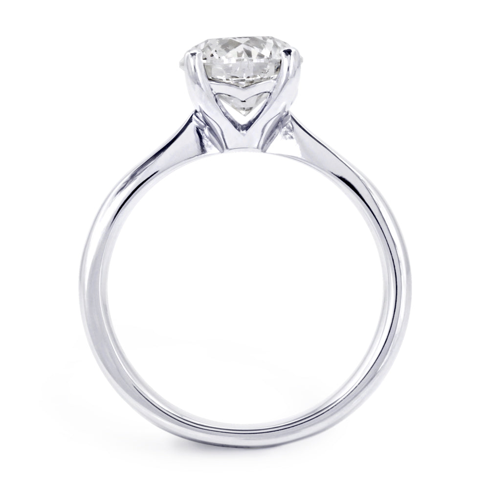 The Daphne Platinum 2.01ct Round Brilliant Cut Diamond Solitaire Engagement Ring