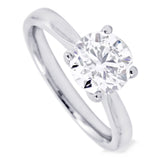 The Daphne Platinum 2.01ct Round Brilliant Cut Diamond Solitaire Engagement Ring