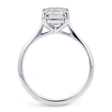 The Hazel Platinum 2.01ct Emerald Cut Diamond Solitaire Engagement Ring