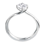 The Rose Platinum 0.31ct Round Brilliant Cut Diamond Solitaire Engagement Ring