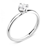 The Amaryllis Platinum 0.41ct Round Brilliant Cut Diamond Solitaire Engagement Ring