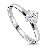 The Amaryllis Platinum 0.41ct Round Brilliant Cut Diamond Solitaire Engagement Ring