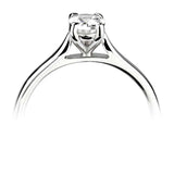 The Verbena Platinum 1.51ct Oval Cut Diamond Solitaire Engagement Ring