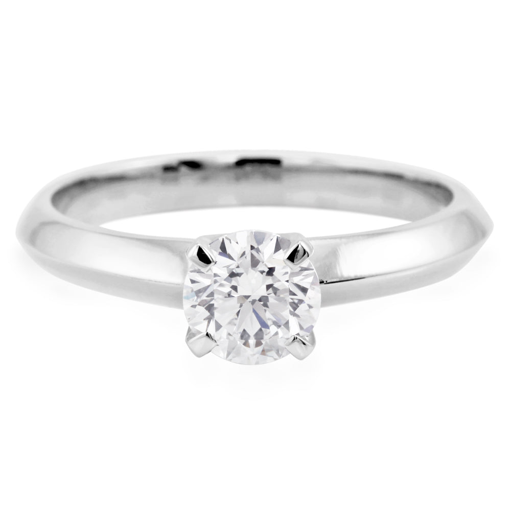 The Fern Platinum 0.70ct Round Brilliant Cut Diamond Solitaire Engagement Ring