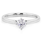 The Willow Platinum 0.50ct Round Brilliant Cut Diamond Solitaire Engagement Ring