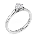 The Willow Platinum 0.50ct Round Brilliant Cut Diamond Solitaire Engagement Ring