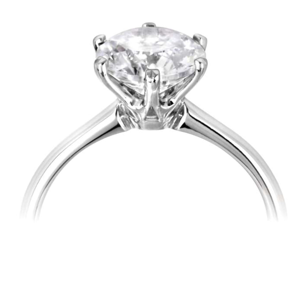 The Daffodil Platinum 0.90ct Round Brilliant Cut Diamond Solitaire Engagement Ring