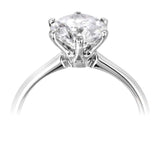 The Daffodil Platinum 0.90ct Round Brilliant Cut Diamond Solitaire Engagement Ring