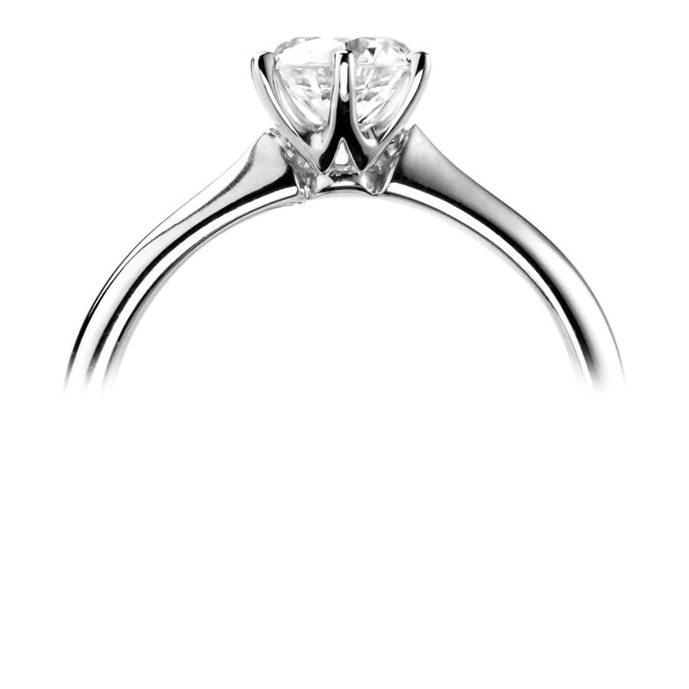 The Cherry Blossom Platinum 0.60ct Round Brilliant Cut Diamond Solitaire Engagement Ring