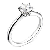 The Cherry Blossom Platinum 0.60ct Round Brilliant Cut Diamond Solitaire Engagement Ring