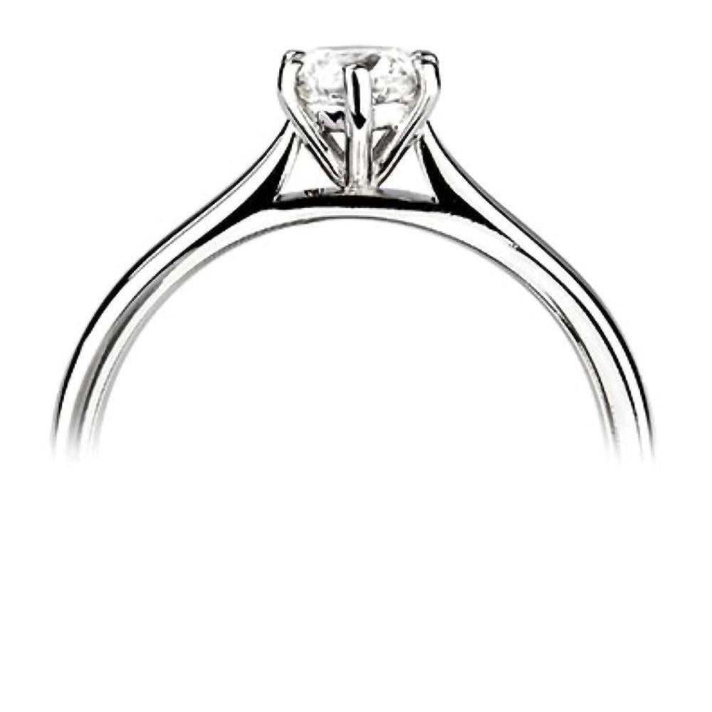 The Poppy Platinum 0.50ct Round Brilliant Cut Diamond Solitaire Engagement Ring