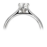 The Poppy Platinum 0.50ct Round Brilliant Cut Diamond Solitaire Engagement Ring