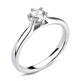 The Poppy Platinum 0.50ct Round Brilliant Cut Diamond Solitaire Engagement Ring