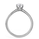 The Sunflower Platinum 0.40ct Round Brilliant Cut Diamond Solitaire Engagement Ring