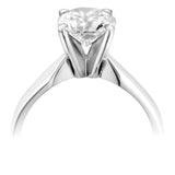 The Hyacinth Platinum 0.41ct Round Brilliant Cut Diamond Solitaire Engagement Ring