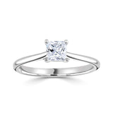 The Zinnia Platinum Princess Cut Diamond Solitaire Engagement Ring