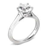 The Freesia Platinum Round Brilliant Cut Diamond Solitaire Engagement Ring