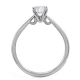 The Allium Platinum 0.40ct Round Brilliant Cut Diamond Solitaire Engagement Ring