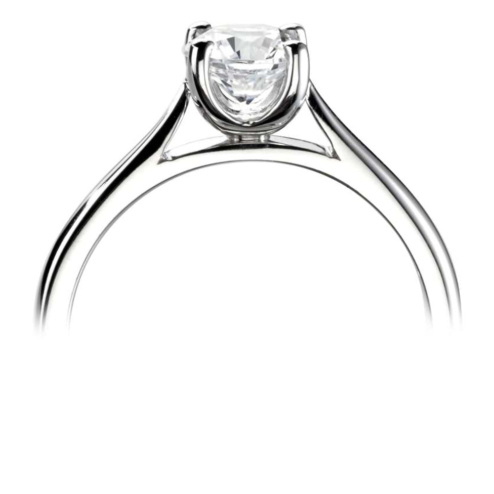 The Posey Platinum 0.40ct Round Brilliant Cut Diamond Solitaire Engagement Ring