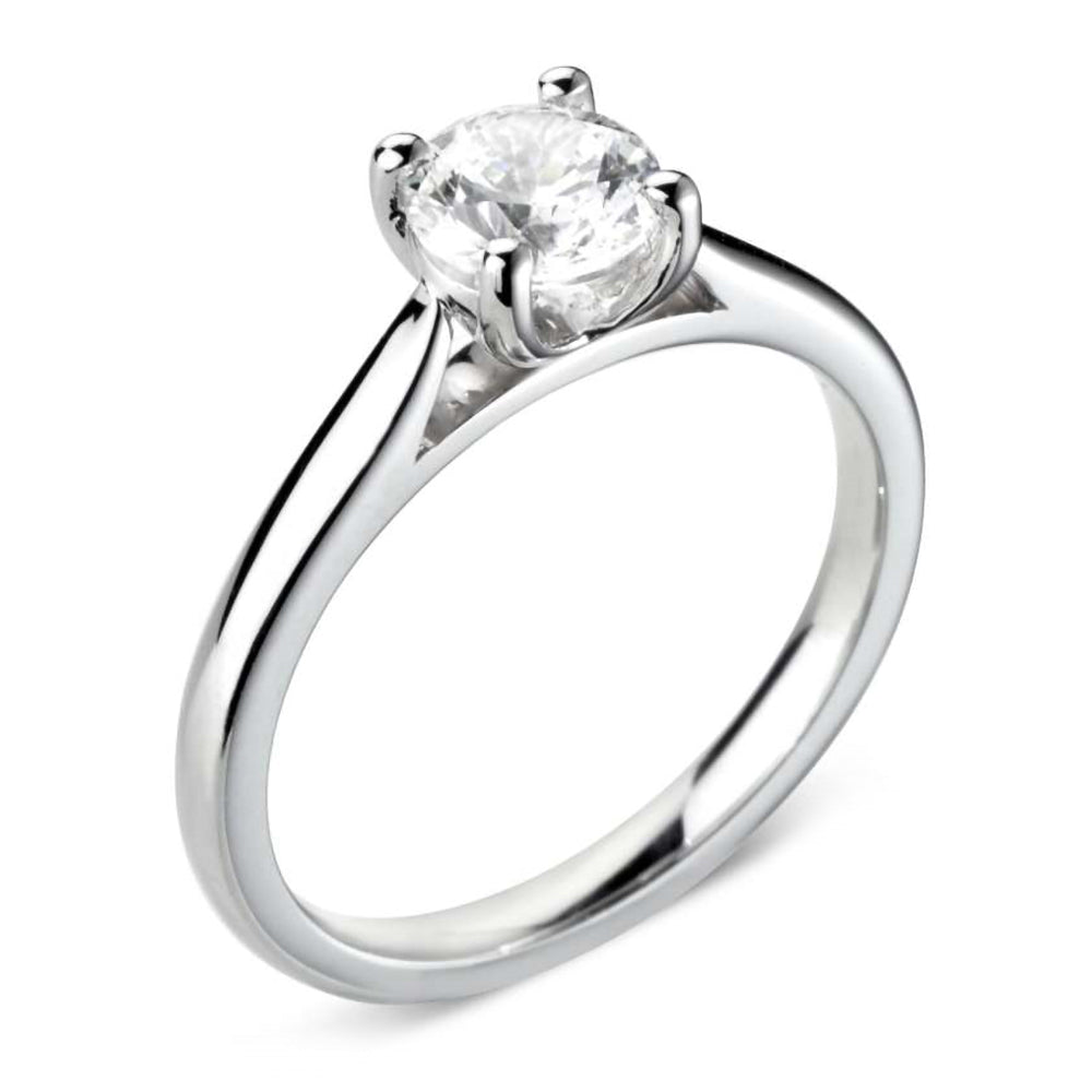 The Posey Platinum 0.40ct Round Brilliant Cut Diamond Solitaire Engagement Ring