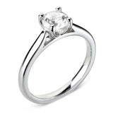 The Posey Platinum 0.40ct Round Brilliant Cut Diamond Solitaire Engagement Ring