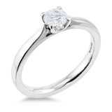 Platinum 0.40ct Round Brilliant Cut Diamond Solitaire Engagement ring