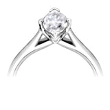 The Fuschia Platinum 0.60ct Marquise Cut Diamond Solitaire Engagement Ring
